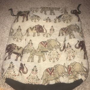 elephant backpack purse
